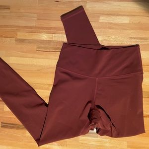 Sunzel leggings 28” inseam- wine red